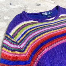 画像3: 90's【RALPH LAUREN】BORDER PATTERN LINEN L/S TOPS / Mens XL (3)