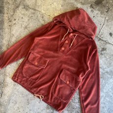 画像4: VELOUR HOODIE DESIGN L/S TOPS / Ladies M / MADE IN USA (4)