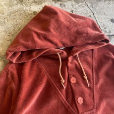 画像6: VELOUR HOODIE DESIGN L/S TOPS / Ladies M / MADE IN USA (6)