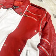 画像4: 80's MICHAEL JACKSON MODEL LEATHER JACKET / Mens M (4)