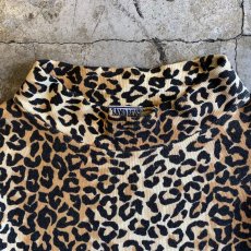 画像5: MOCK NECK LEOPARD PATTERN L/S TOPS / Ladies M~L (5)