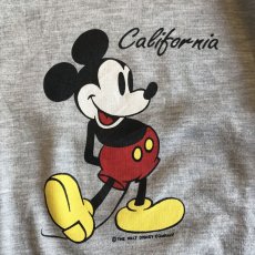 画像9: "MICKEY" PRINTED COLOR DESIGN MOCK NECK SWEAT / Ladies L  (9)