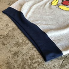 画像4: "MICKEY" PRINTED COLOR DESIGN MOCK NECK SWEAT / Ladies L  (4)