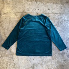 画像2: COLOR VELOUR DESIGN L/S TOPS / Ladies L  (2)