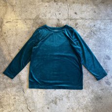 画像1: COLOR VELOUR DESIGN L/S TOPS / Ladies L  (1)