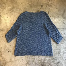 画像2: MIX COLOR DESIGN LAME MIX PATTERN COTTON KNIT / Ladies M(2) (2)