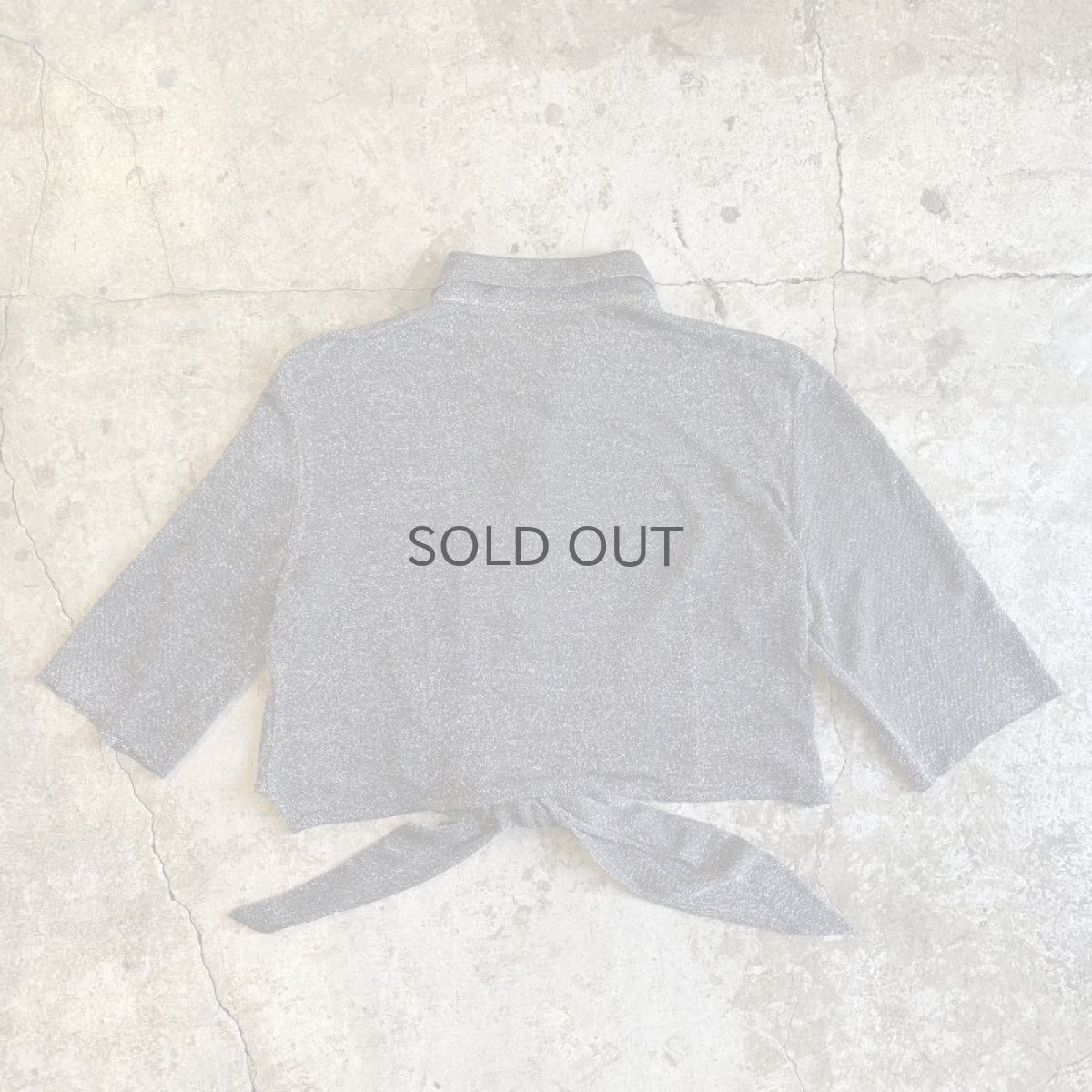 画像2: GLITTER COLOR FRONT KNOT DESIGN SHIRT / Ladies M / MADE IN USA (2)