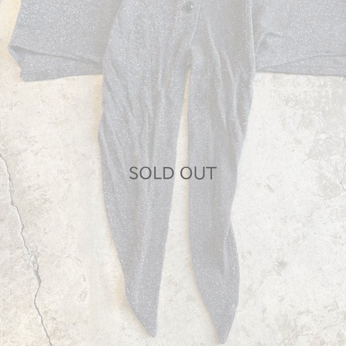 画像5: GLITTER COLOR FRONT KNOT DESIGN SHIRT / Ladies M / MADE IN USA (5)