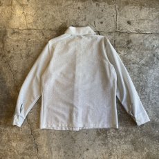 画像2: GLITTER SILVER COLOR DESIGN BARRYMORE COLLAR L/S SHIRT / Ladies M (36) (2)