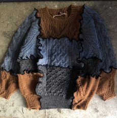 画像10: 【Wiz&Witch】"UNITED" PATCHWORK ALAN KNIT / OS (10)