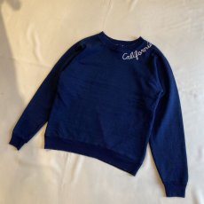 画像4: EMBROIDERY RAGLAN SLEEVE L/S SWEAT / Ladies XS / MADE IN USA (4)