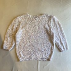 画像2: MIX COLOR PUFF SLEEVE KNIT SWEATER / Ladies L(44) (2)