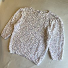 画像4: MIX COLOR PUFF SLEEVE KNIT SWEATER / Ladies L(44) (4)