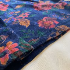 画像8: FLORAL PATTERN DESIGN VELVET L/S SHIRT  /  Ladies M (8)