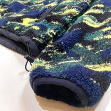 画像6: ALL OVER PATTERN ZIP UP BOA JACKET / Mens M (6)
