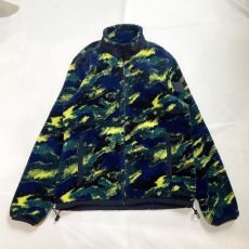 画像1: ALL OVER PATTERN ZIP UP BOA JACKET / Mens M (1)