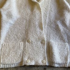 画像7: WHITE DOUBLE DESIGN KNIT JACKET / Ladies M (7)