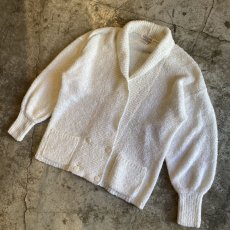 画像4: WHITE DOUBLE DESIGN KNIT JACKET / Ladies M (4)