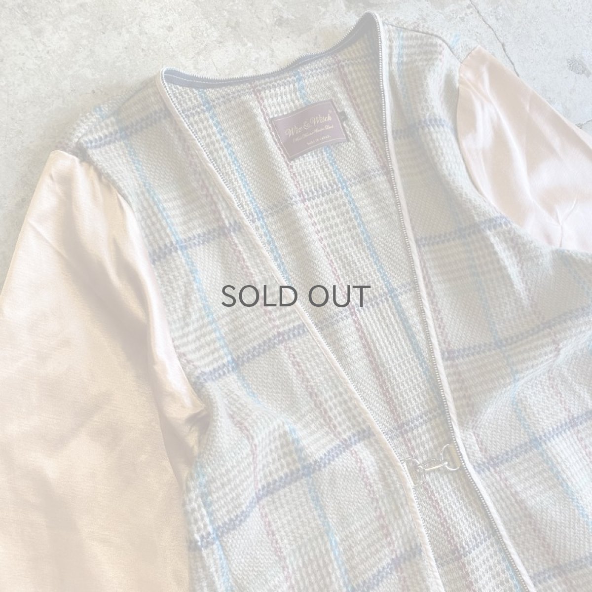 画像3: 【Wiz&Witch】"HOOK UP" OLD CHECK LINER COAT / OS (3)