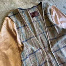 画像3: 【Wiz&Witch】"HOOK UP" OLD CHECK LINER COAT / OS (3)