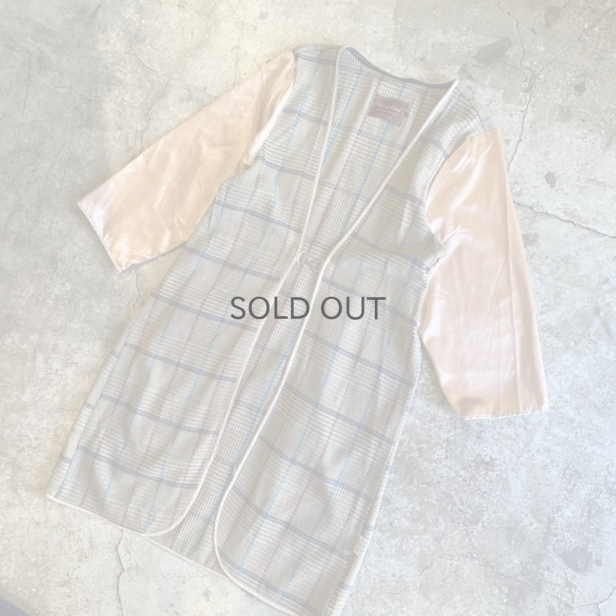 画像4: 【Wiz&Witch】"HOOK UP" OLD CHECK LINER COAT / OS (4)