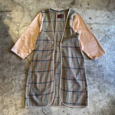 画像1: 【Wiz&Witch】"HOOK UP" OLD CHECK LINER COAT / OS (1)