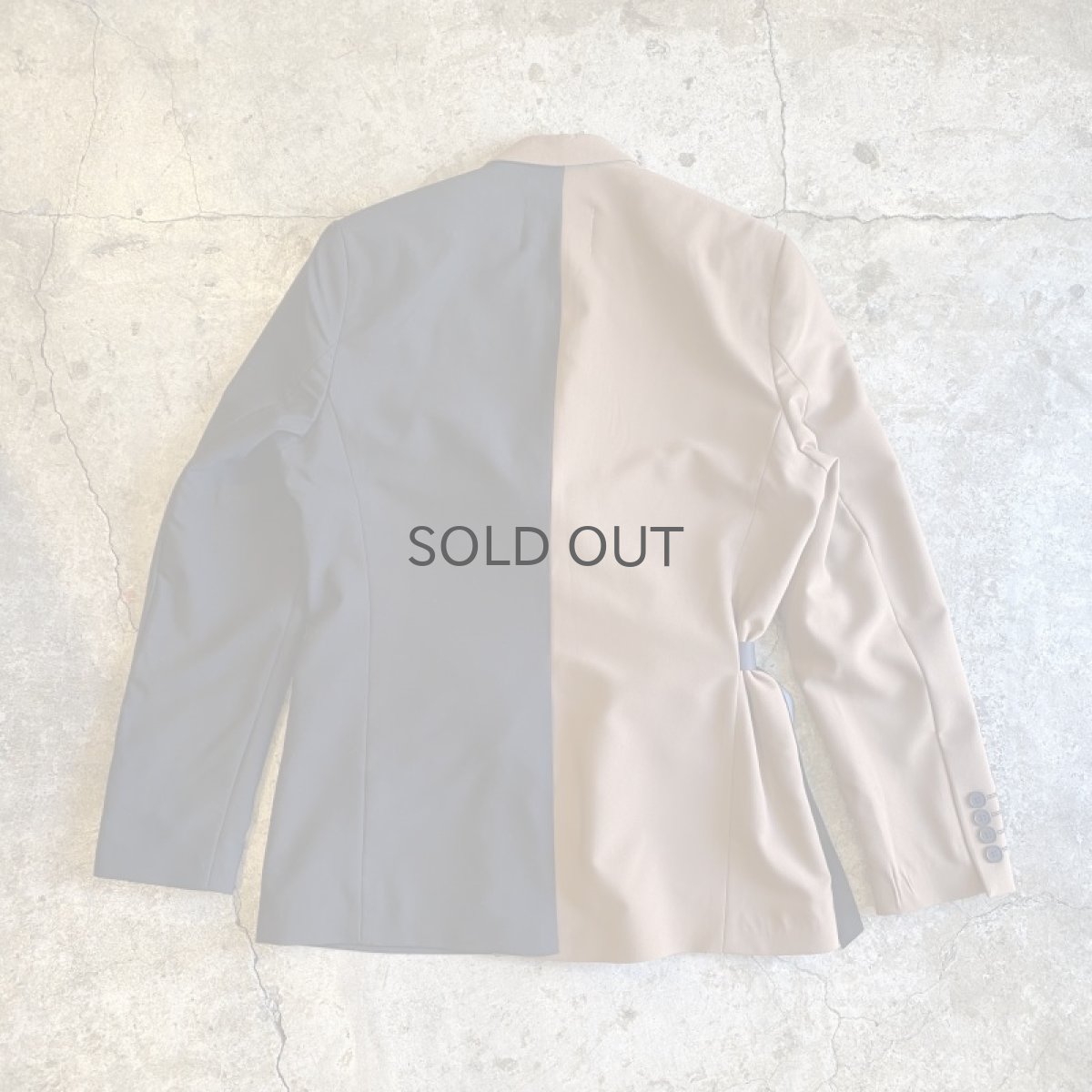 画像2: 【Wiz&Witch】"WEIRD" FUTURE WRAP 2TONE TAYLOR JACKET / OS (2)