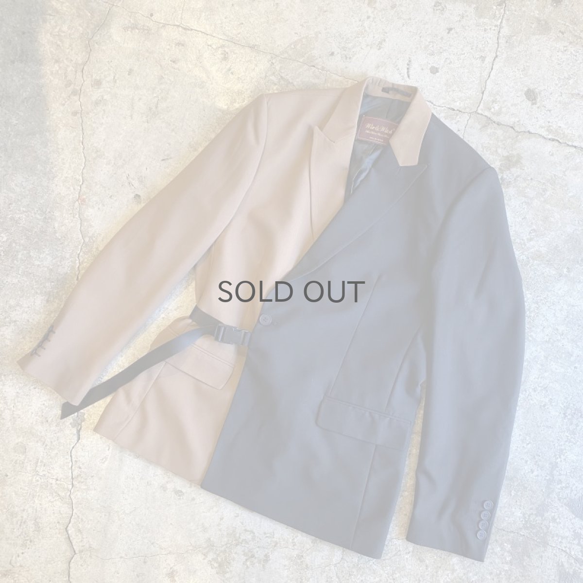 画像4: 【Wiz&Witch】"WEIRD" FUTURE WRAP 2TONE TAYLOR JACKET / OS (4)