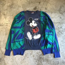 画像1: 【Wiz&Witch】"UNITED" TWO FACE SWEATER VTG MICKEY × ART / OS (1)