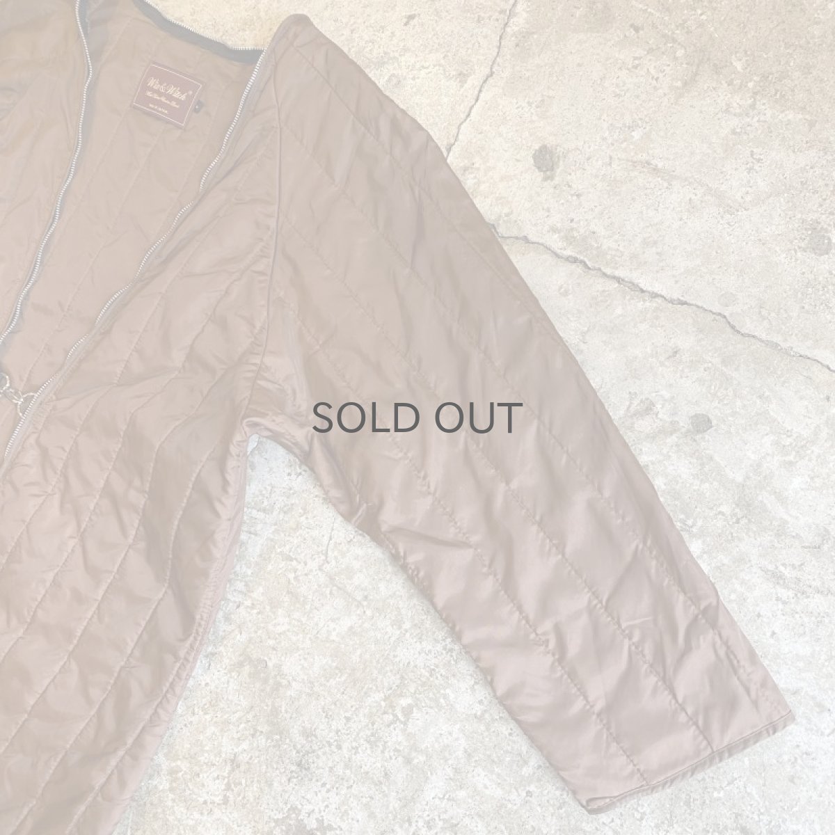 画像6: 【Wiz&Witch】"HOOK UP" OLD QUILTING LINER COAT / OS (6)