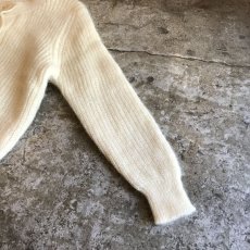 画像6: WHITE COLOR DESIGN SHORT CARDIGAN / Ladies M (6)