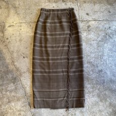 画像1: 【RALPH LAUREN】FRINGE WOOL WRAP SKIRT / W25 (1)