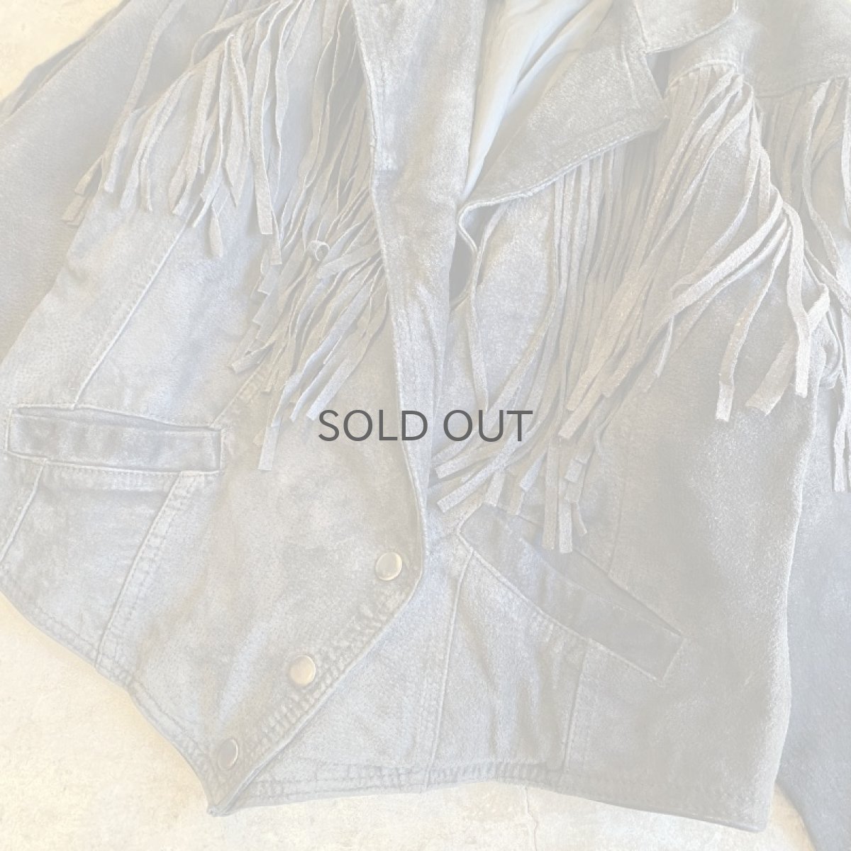 画像5: FRINGE DESIGN SUEDE SHORT JACKET / Ladies M  (5)