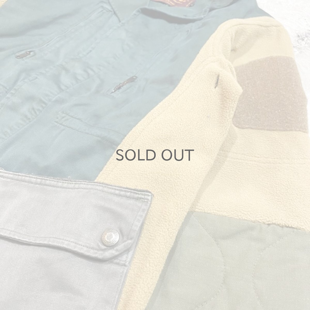 画像4: 【Wiz&Witch】"UNITED" MIX FABRIC MILITARY JACKET / OS (4)