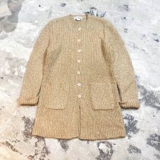 画像1: OLD MIDDLE LENGTH KNIT CARDIGAN / Mens M (1)