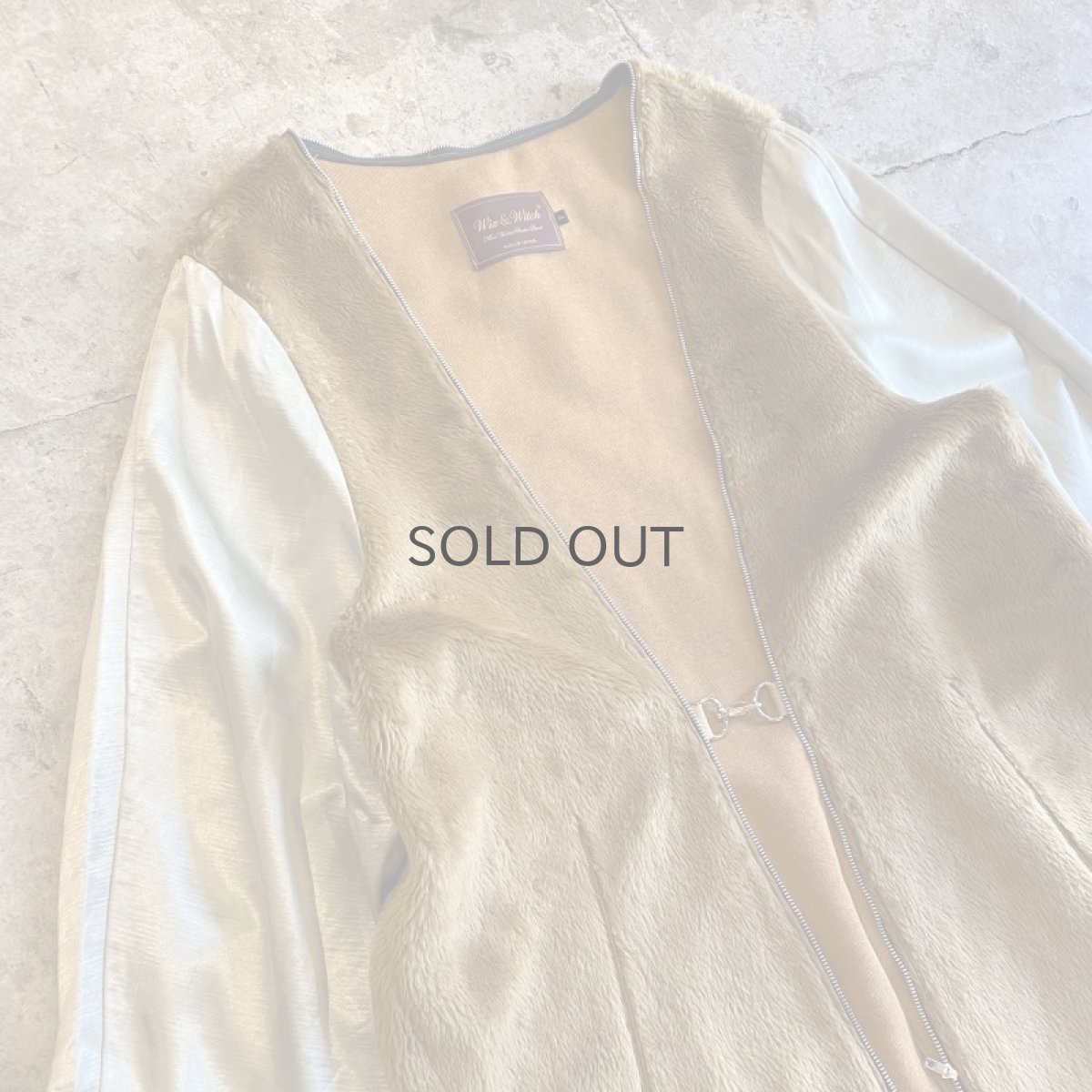 画像3: 【Wiz&Witch】"HOOK UP" DENIM SLEEVE OLD BOA LINER COAT / OS (3)