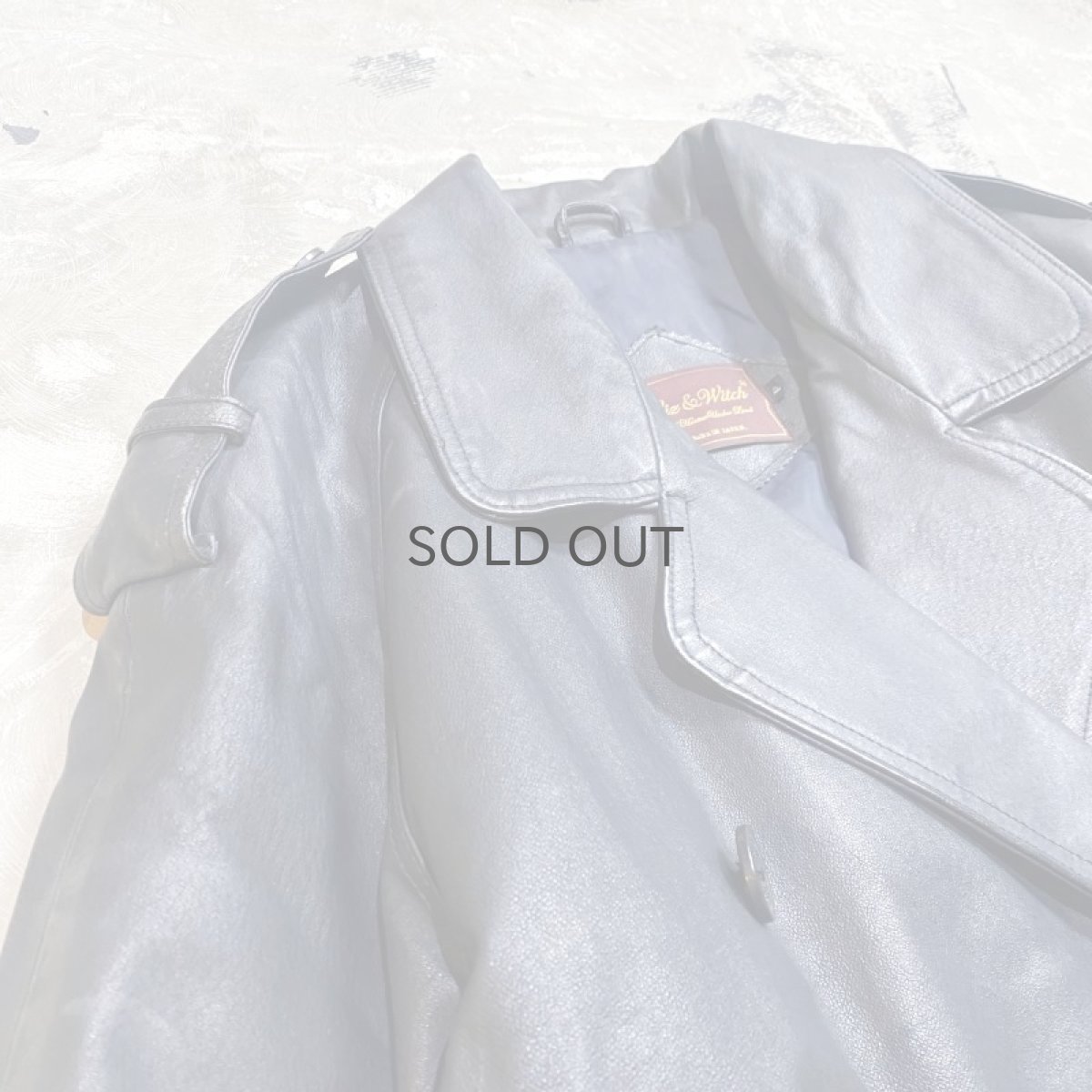 画像3: 【Wiz&Witch】"DIRTY BEAUTIFUL" DENIM DOWN LEATHER COAT / OS (3)