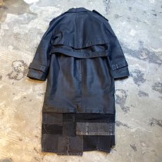 画像2: 【Wiz&Witch】"DIRTY BEAUTIFUL" DENIM DOWN LEATHER COAT / OS (2)