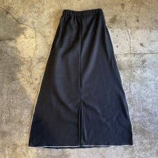 画像2: 【Wiz&Witch】"OUT STITCH" BACK SLIT FLEECE LONG SKIRT / FREE (2)