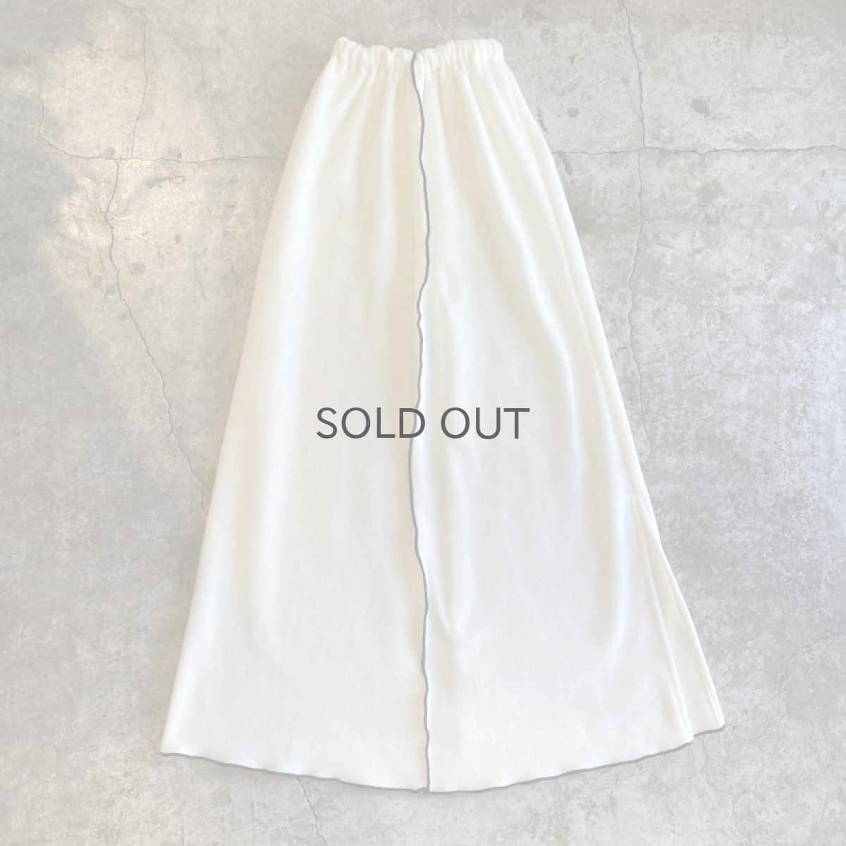 画像5: 【Wiz&Witch】"OUT STITCH" BACK SLIT FREECE LONG SKIRT / FREE (5)