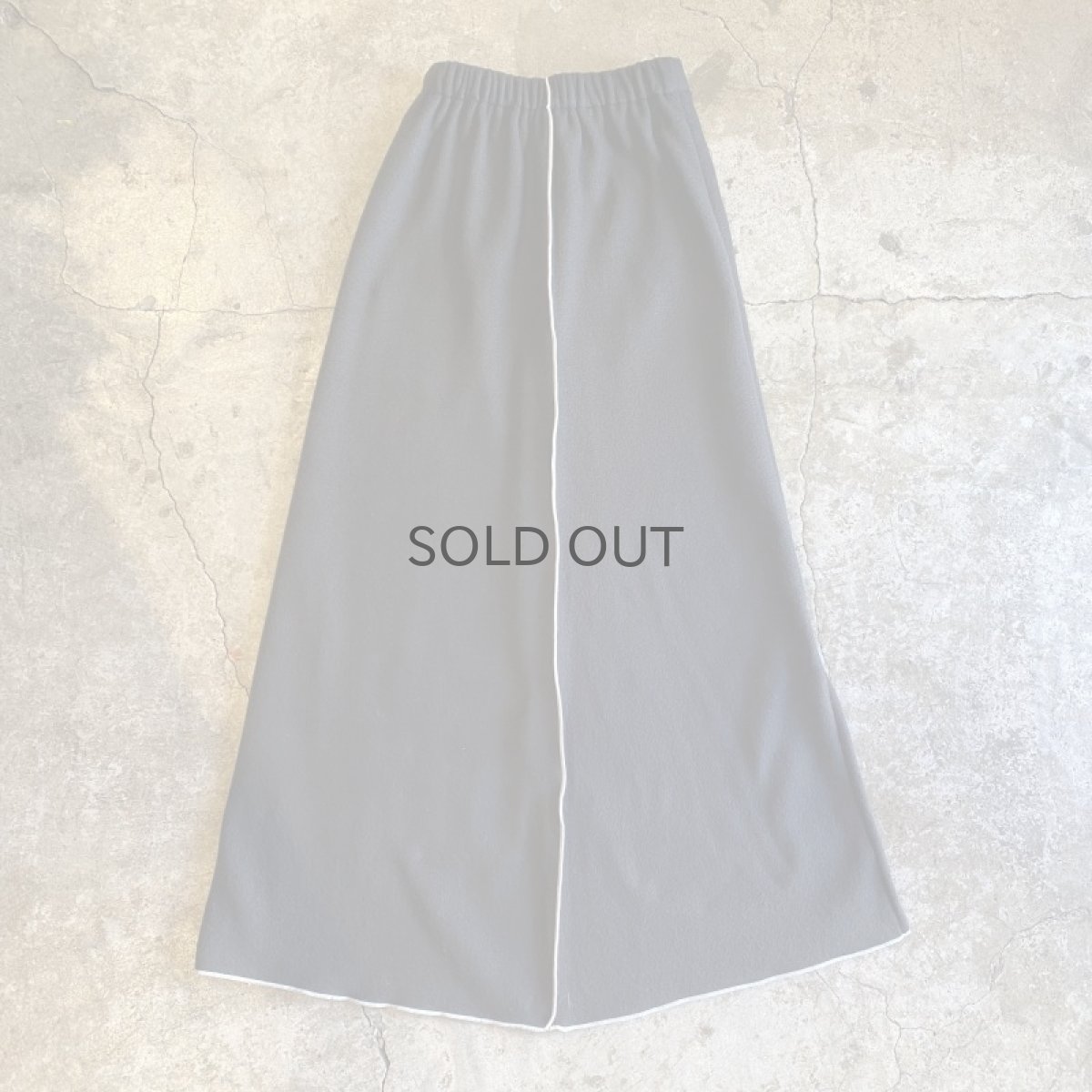 画像5: 【Wiz&Witch】"OUT STITCH" BACK SLIT FLEECE LONG SKIRT / FREE (5)