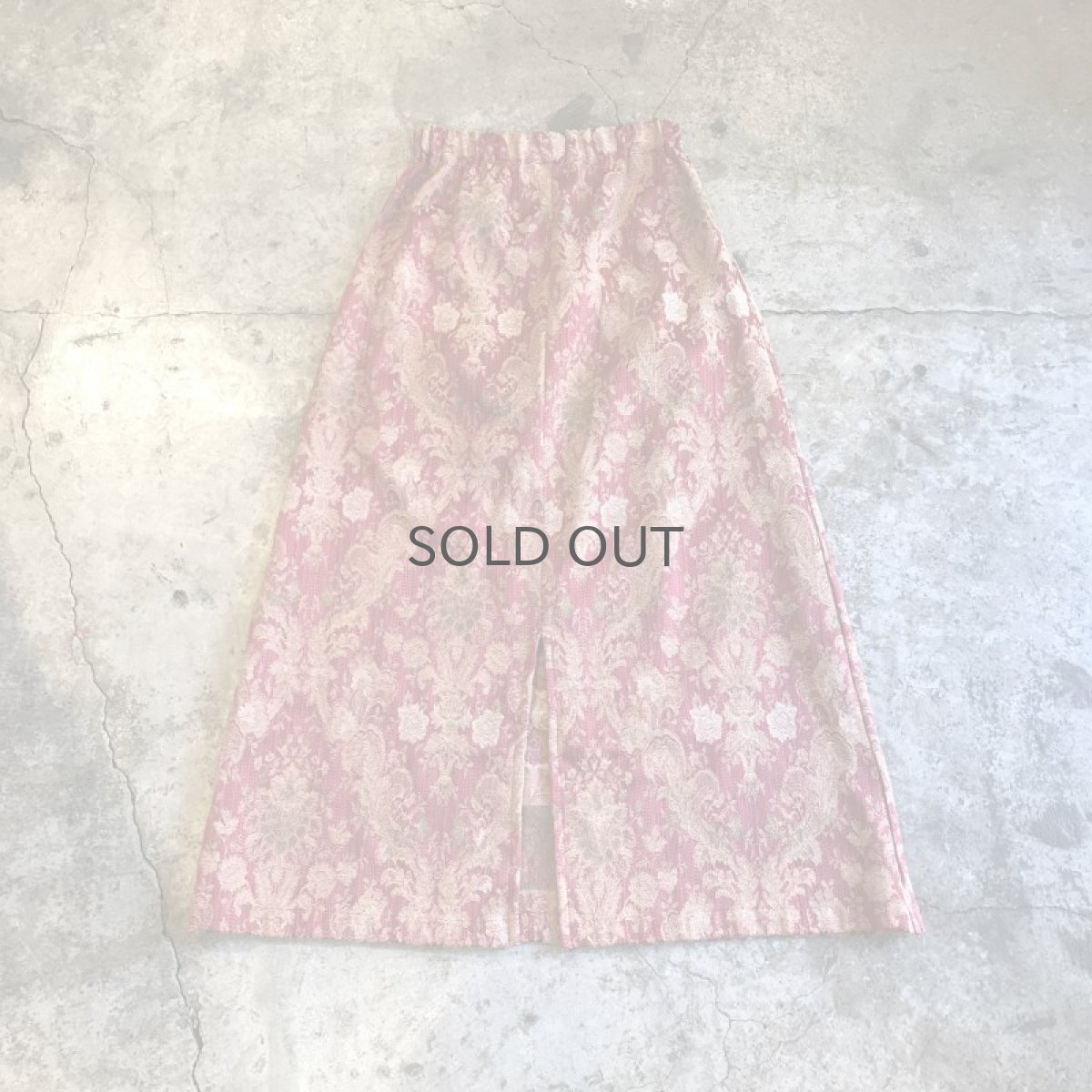 画像2: 【Wiz&Witch】"WANDERER" OLD RUG BACK SLIT LONG SKIRT / FREE (2)