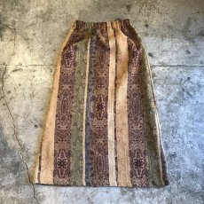 画像1: 【Wiz&Witch】"WANDERER" OLD RUG BACK SLIT LONG SKIRT / FREE (1)