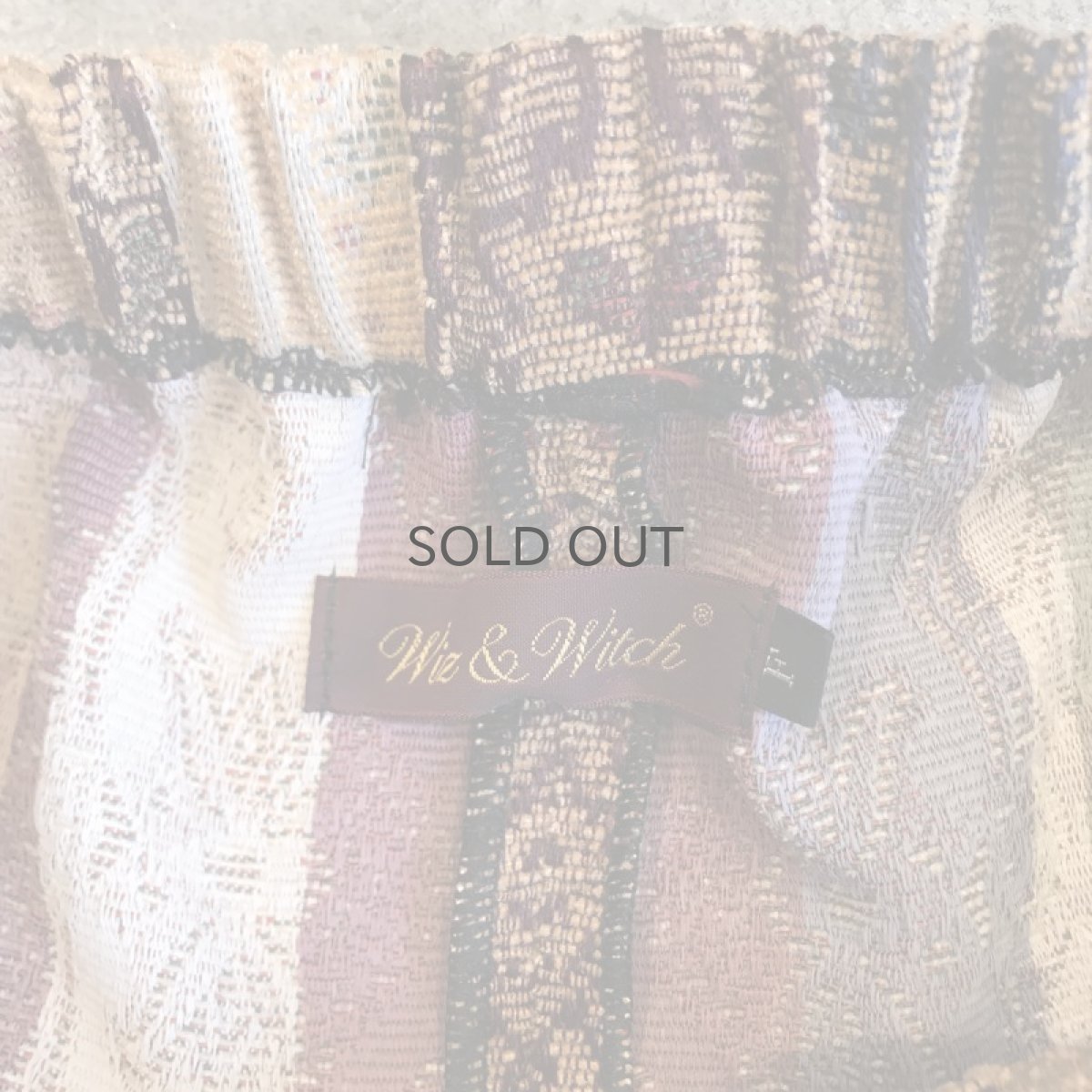 画像9: 【Wiz&Witch】"WANDERER" OLD RUG BACK SLIT LONG SKIRT / FREE (9)