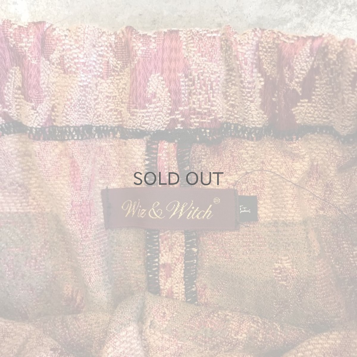 画像9: 【Wiz&Witch】"WANDERER" OLD RUG BACK SLIT LONG SKIRT / FREE (9)