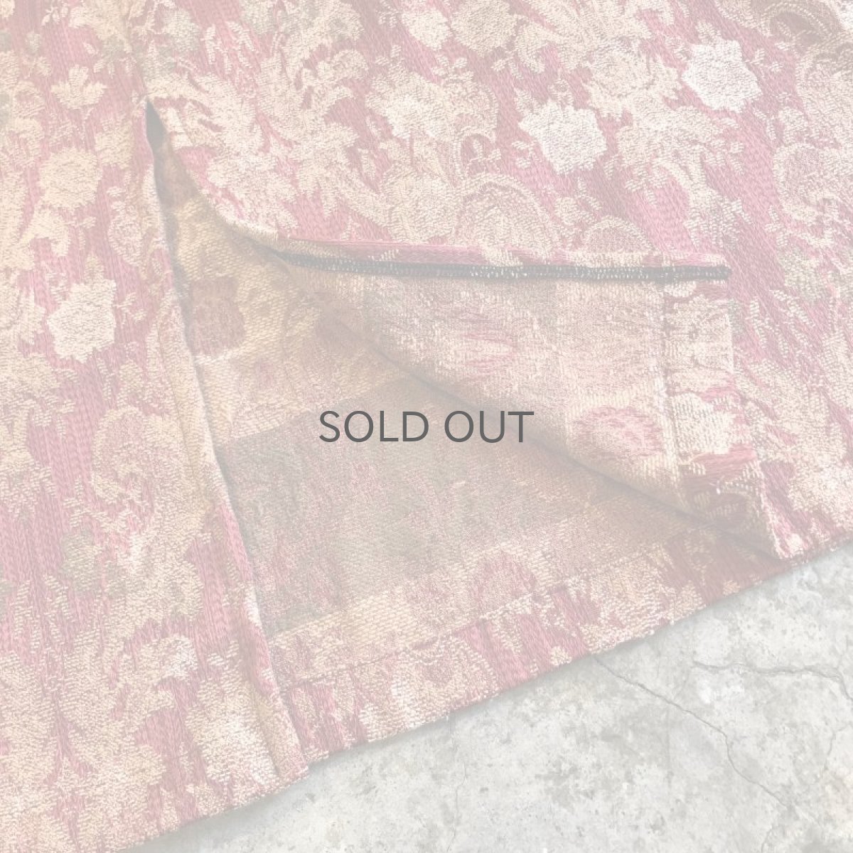 画像8: 【Wiz&Witch】"WANDERER" OLD RUG BACK SLIT LONG SKIRT / FREE (8)