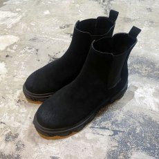 画像1: BLACK SUEDE LEATHER SIDE GORE BOOTS / US9 (1)