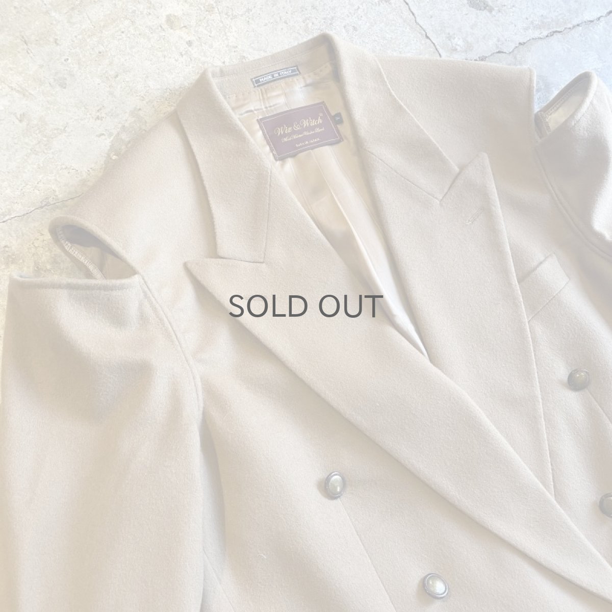 画像3: 【Wiz&Witch】"WEIRD" SHOULDER OFF DOUBLE TAYLOR JACKET / OS (3)