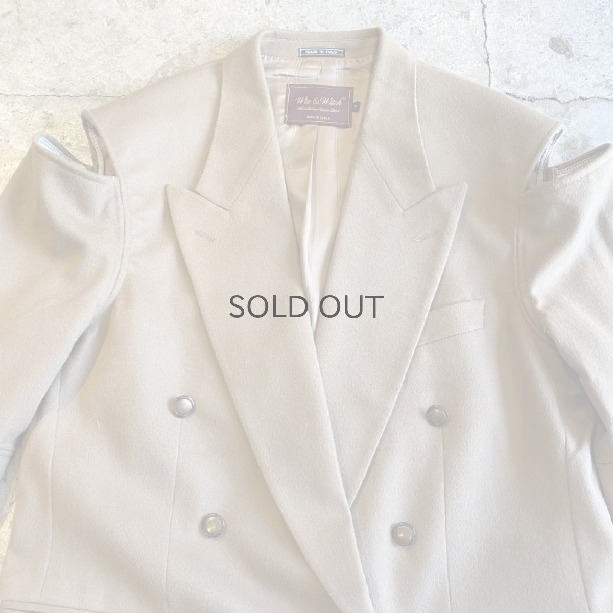 画像5: 【Wiz&Witch】"WEIRD" SHOULDER OFF DOUBLE TAYLOR JACKET / OS (5)