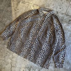 画像4: LEOPARD PATTERN DESIGN L/S SHIRT / Ladies L(14) (4)